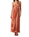 Astr The Label Rasya Pleated One-shoulder Maxi Dress In Pink