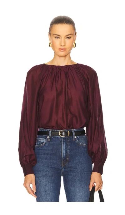 Astr Reyen Top In Burgundy