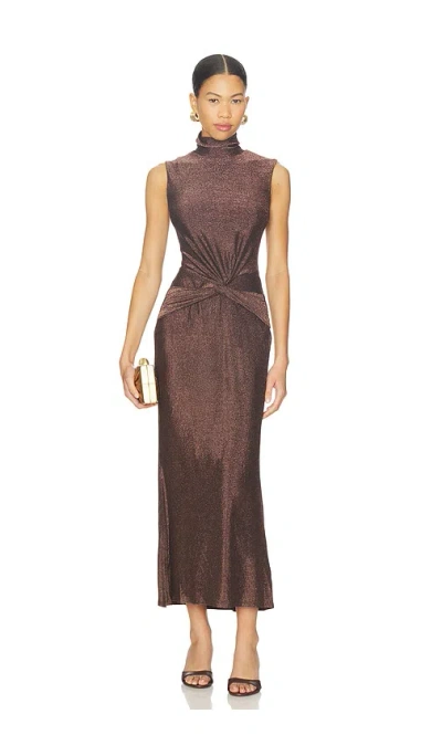 Astr Riana Dress In Brown