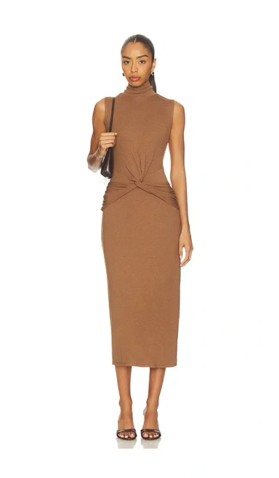 Astr Riana Dress In Brown