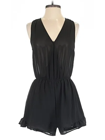 Pre-owned Astr Romper In Black