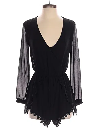 Pre-owned Astr Romper In Black