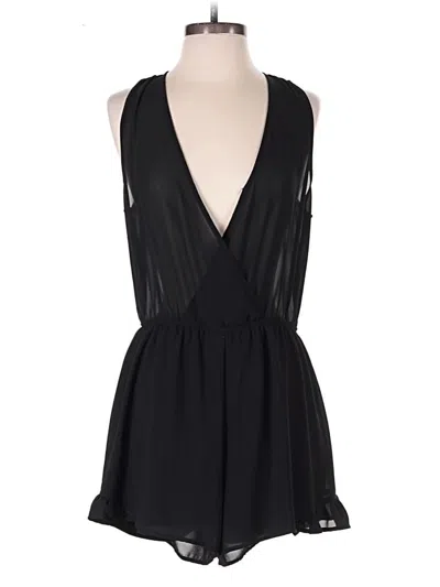 Pre-owned Astr Romper In Black