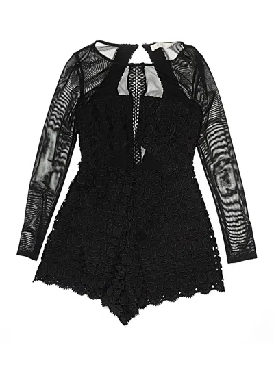Pre-owned Astr Romper In Black