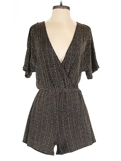 Pre-owned Astr Romper In Brown