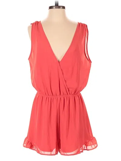 Pre-owned Astr Romper In Pink