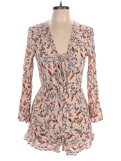 Pre-owned Astr Romper In Pink
