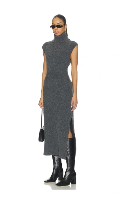 Astr Roxanna Sweater Dress In Charcoal In Gray