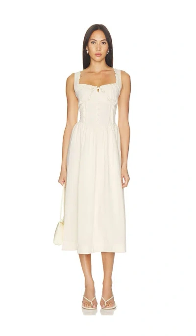 Astr Sahana Dress In White