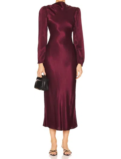 Astr Samara Dress In Wine In Pink