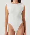 Astr Santa Fe Bodysuit In White In White