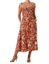 Astr The Label Sarai Floral Midi Sundress In Multi