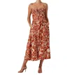 Astr The Label Sarai Floral Midi Sundress In Multi