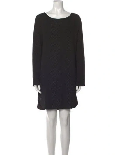 Pre-owned Astr Scoop Neck Mini Dress In Black