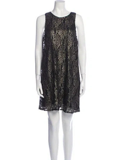 Pre-owned Astr Scoop Neck Mini Dress In Multi