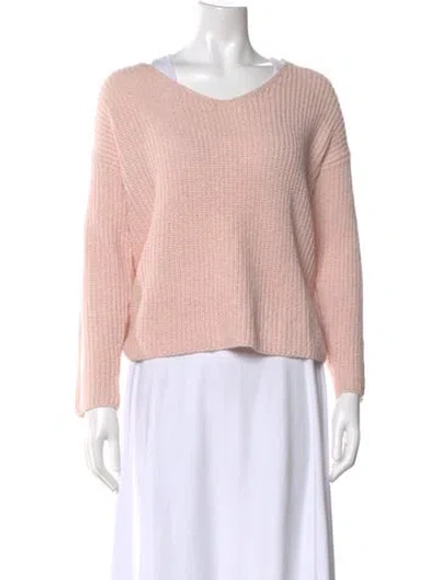 Pre-owned Astr Scoop Neck Sweater In Pink