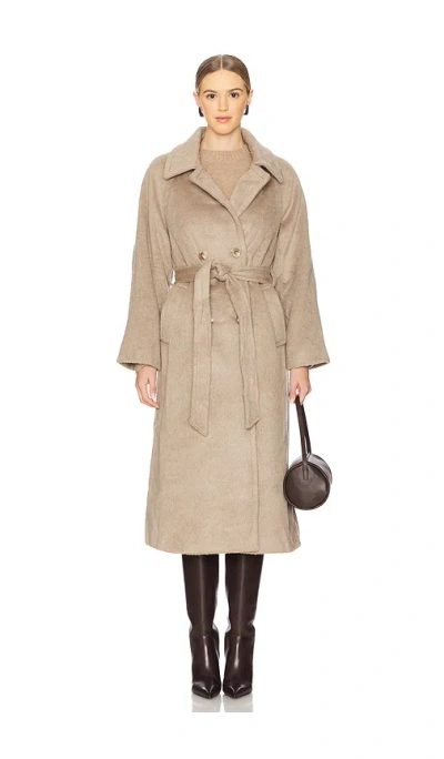 Astr Seeley Coat In Ash Taupe