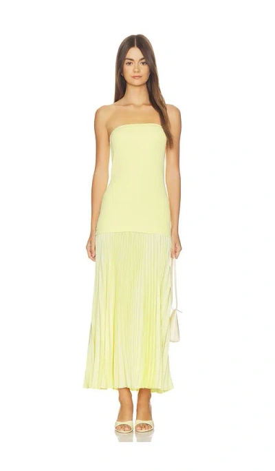 Astr Selune Dress In Yellow