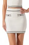 Astr Sessy Mini Skirt In White In White