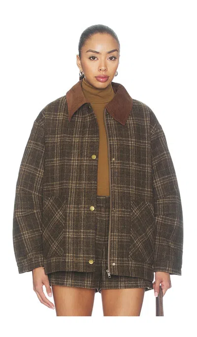 Astr Shae Jacket In Brown