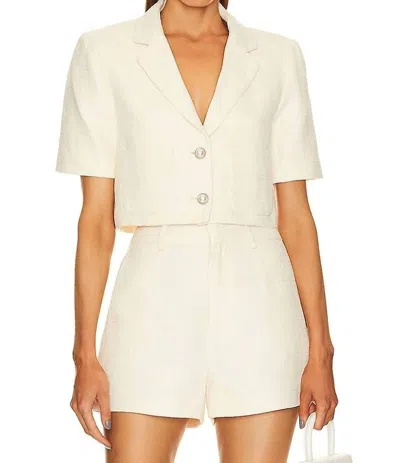 Astr Siarah Cropped Jacket In Cream