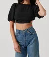 Astr Simona Top In Black In Black