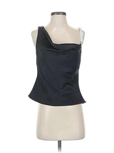 Pre-owned Astr Sleeveless Blouse In Black