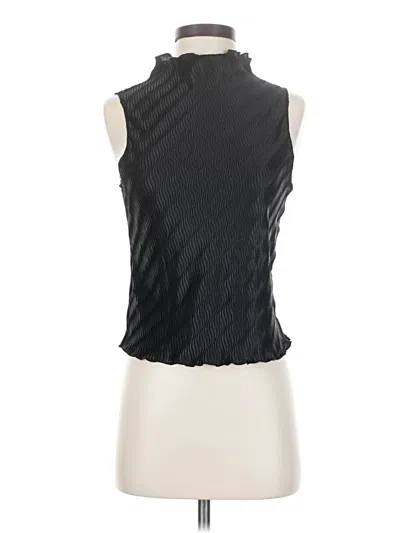 Pre-owned Astr Sleeveless Blouse In Black