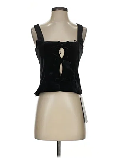 Pre-owned Astr Sleeveless Blouse In Black
