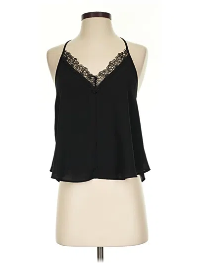 Pre-owned Astr Sleeveless Blouse In Black