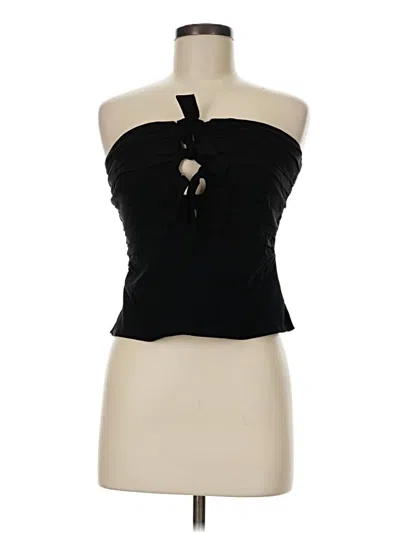 Pre-owned Astr Sleeveless Blouse In Black