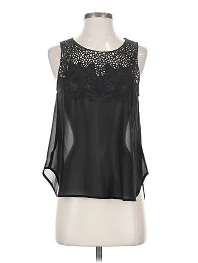 Pre-owned Astr Sleeveless Blouse In Black