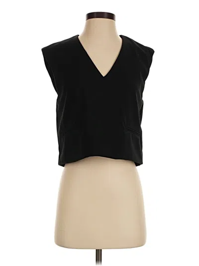 Pre-owned Astr Sleeveless Blouse In Black