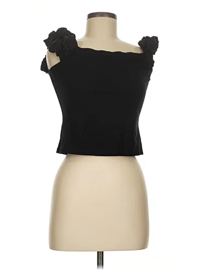 Pre-owned Astr Sleeveless Blouse In Black