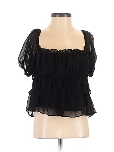 Pre-owned Astr Sleeveless Blouse In Black