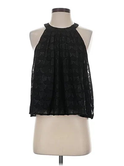 Pre-owned Astr Sleeveless Blouse In Black