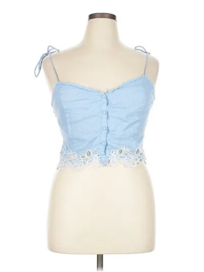 Pre-owned Astr Sleeveless Blouse In Blue