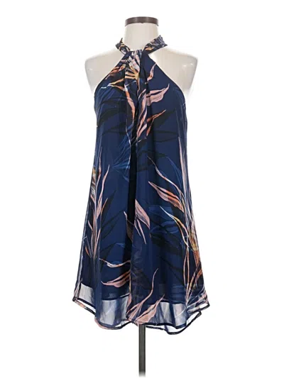 Pre-owned Astr Sleeveless Blouse In Blue