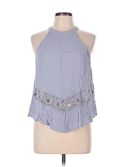 Pre-owned Astr Sleeveless Blouse In Blue