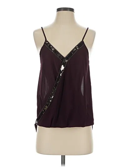 Pre-owned Astr Sleeveless Blouse In Burgundy