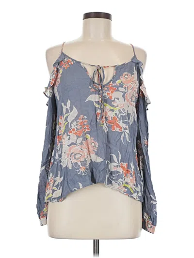 Pre-owned Astr Sleeveless Blouse In Gray