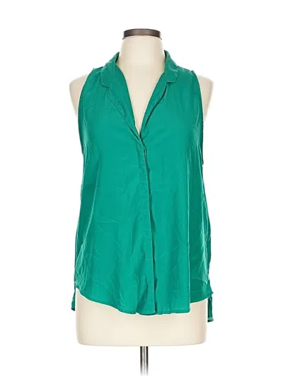 Pre-owned Astr Sleeveless Blouse In Green