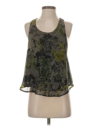 Pre-owned Astr Sleeveless Blouse In Green