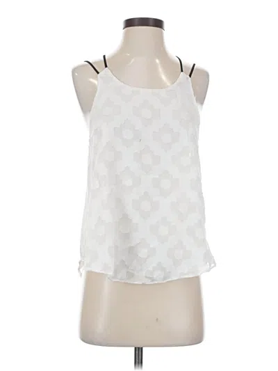 Pre-owned Astr Sleeveless Blouse In White