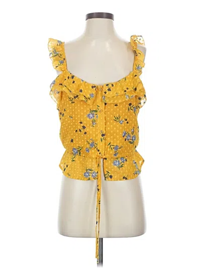 Pre-owned Astr Sleeveless Blouse In Yellow