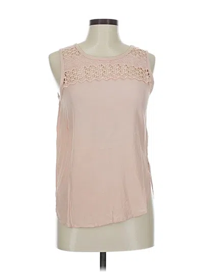 Pre-owned Astr Sleeveless Silk Top Pink Halter Neckline Tops
