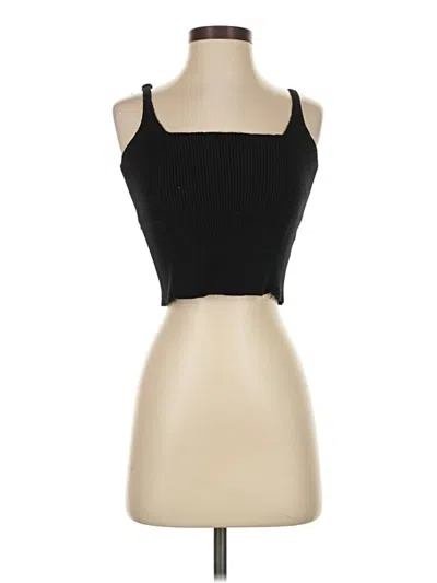 Pre-owned Astr Sleeveless Top Black Halter Neckline Tops