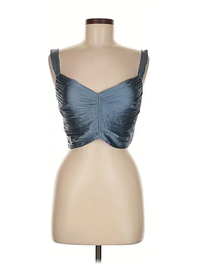 Pre-owned Astr Sleeveless Top Blue Sweetheart Neckline Tops