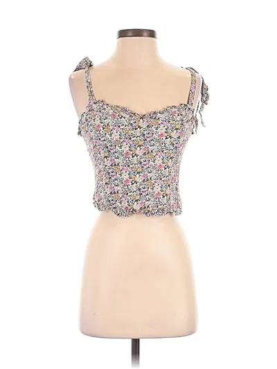 Pre-owned Astr Sleeveless Top Brown Sweetheart Neckline Tops