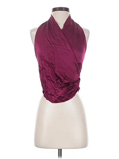 Pre-owned Astr Sleeveless Top Burgundy Cowl Neck Tops